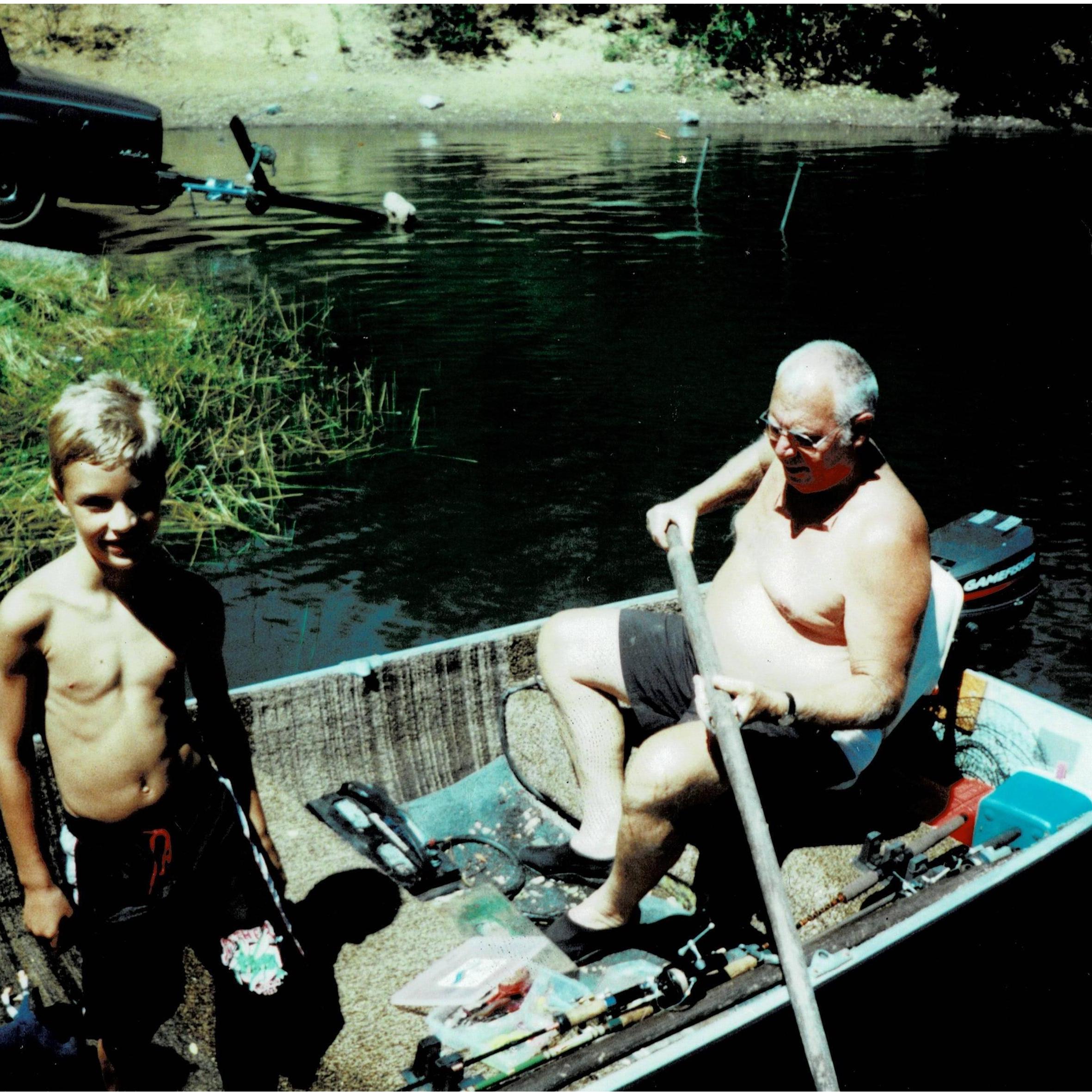 Young Conner with his Uncle Ernie