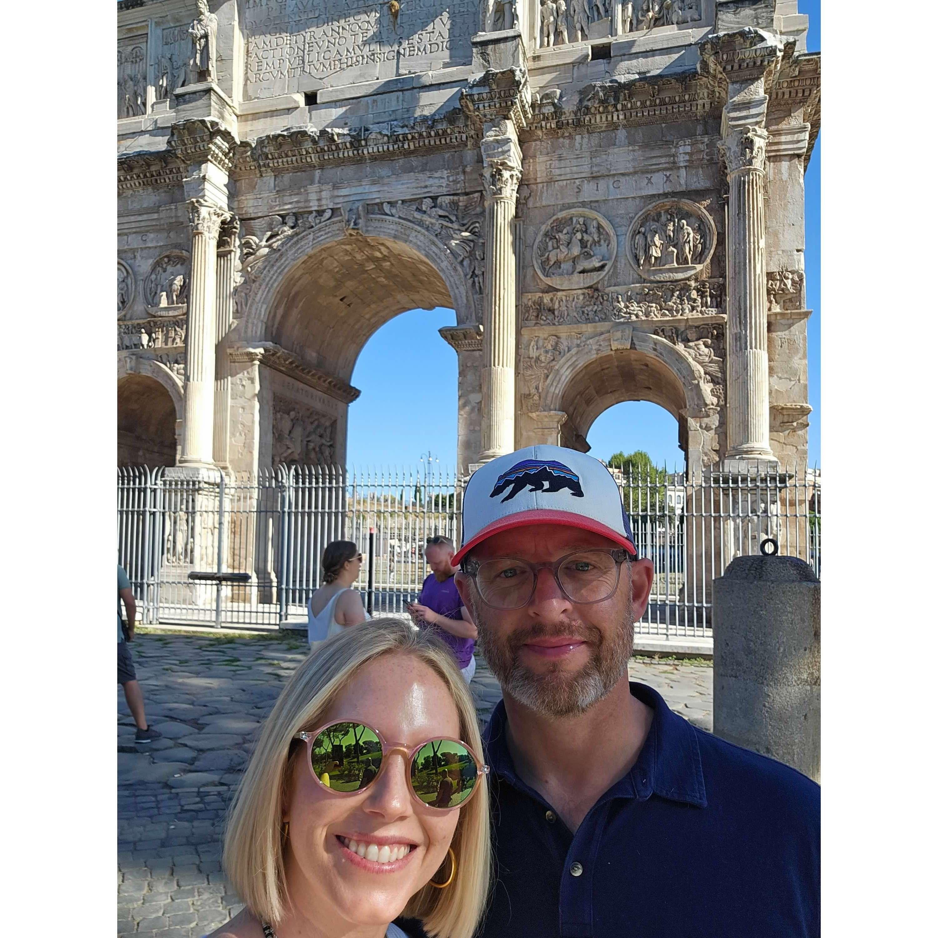 Colosseum entrance in Rome, Italy - September 2023
