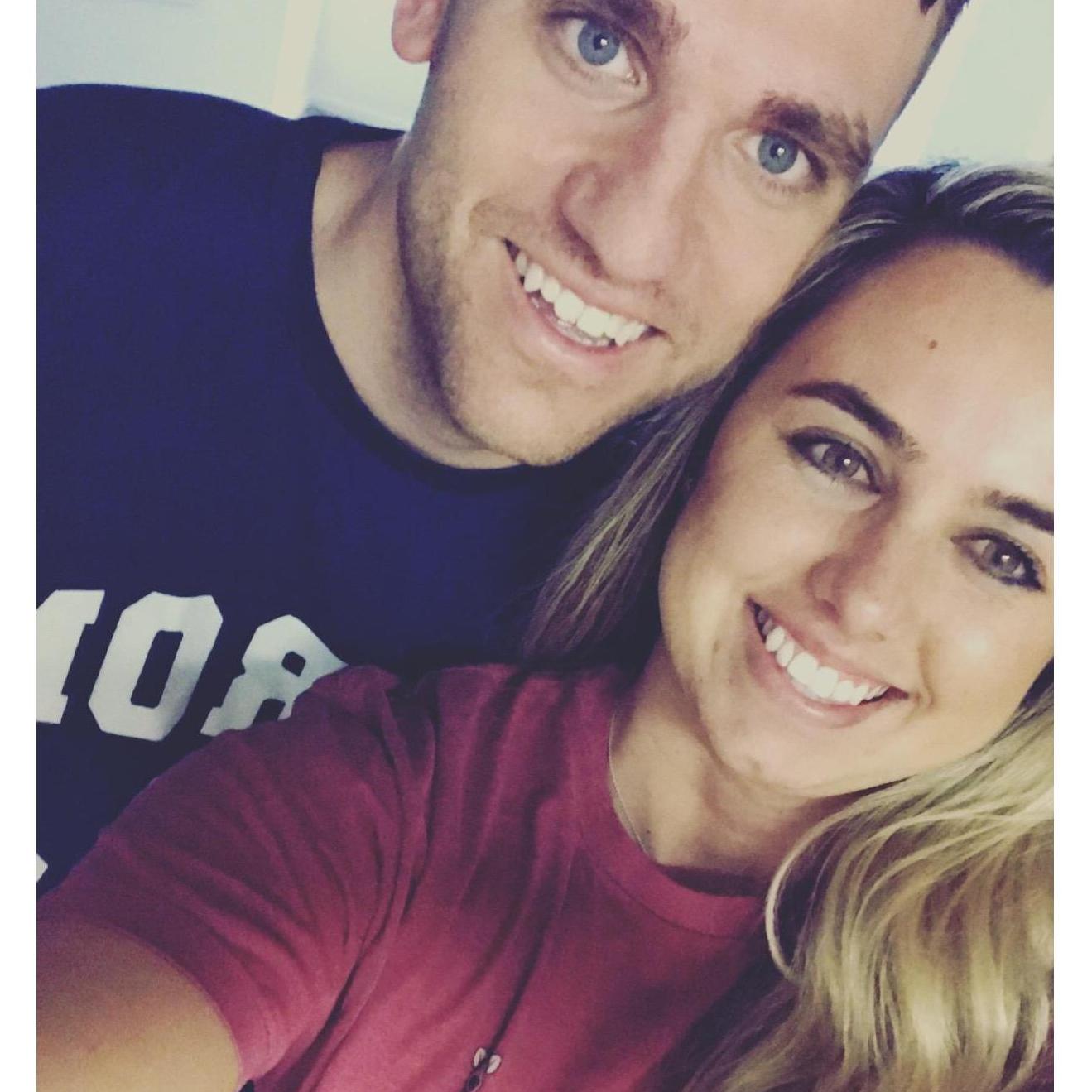 Big Smiles for Chad coming home from his deployment.