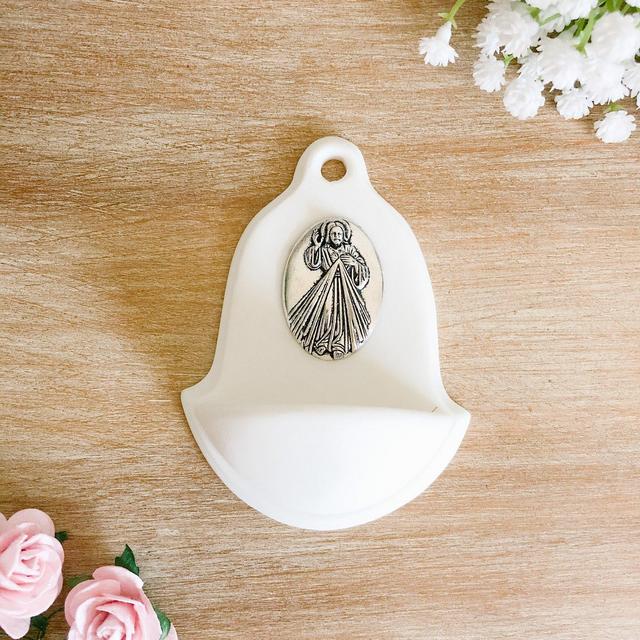 Petite Divine Mercy Holy Water Font