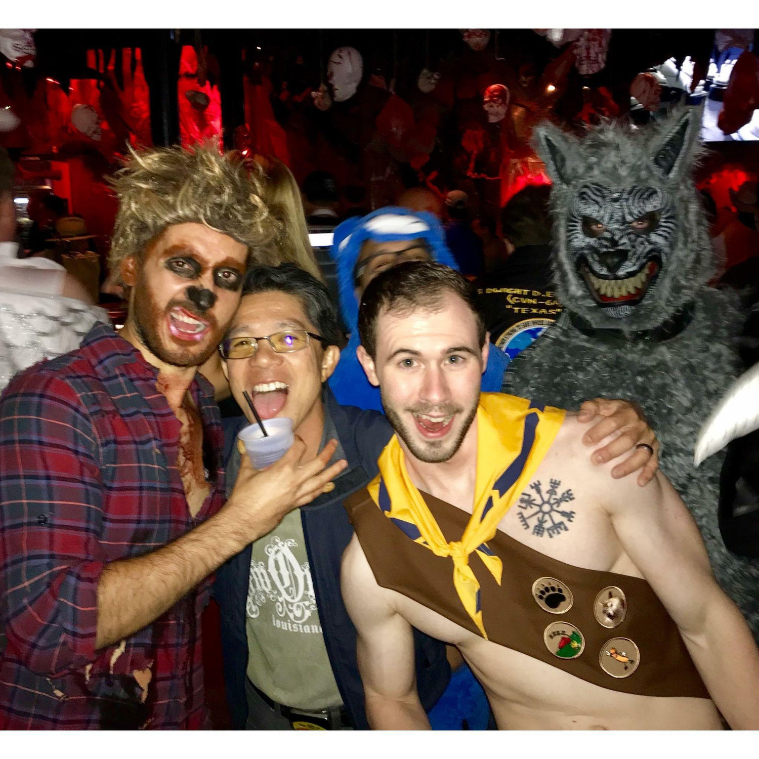 Halloween 2017....we're not sure who the wolf was
