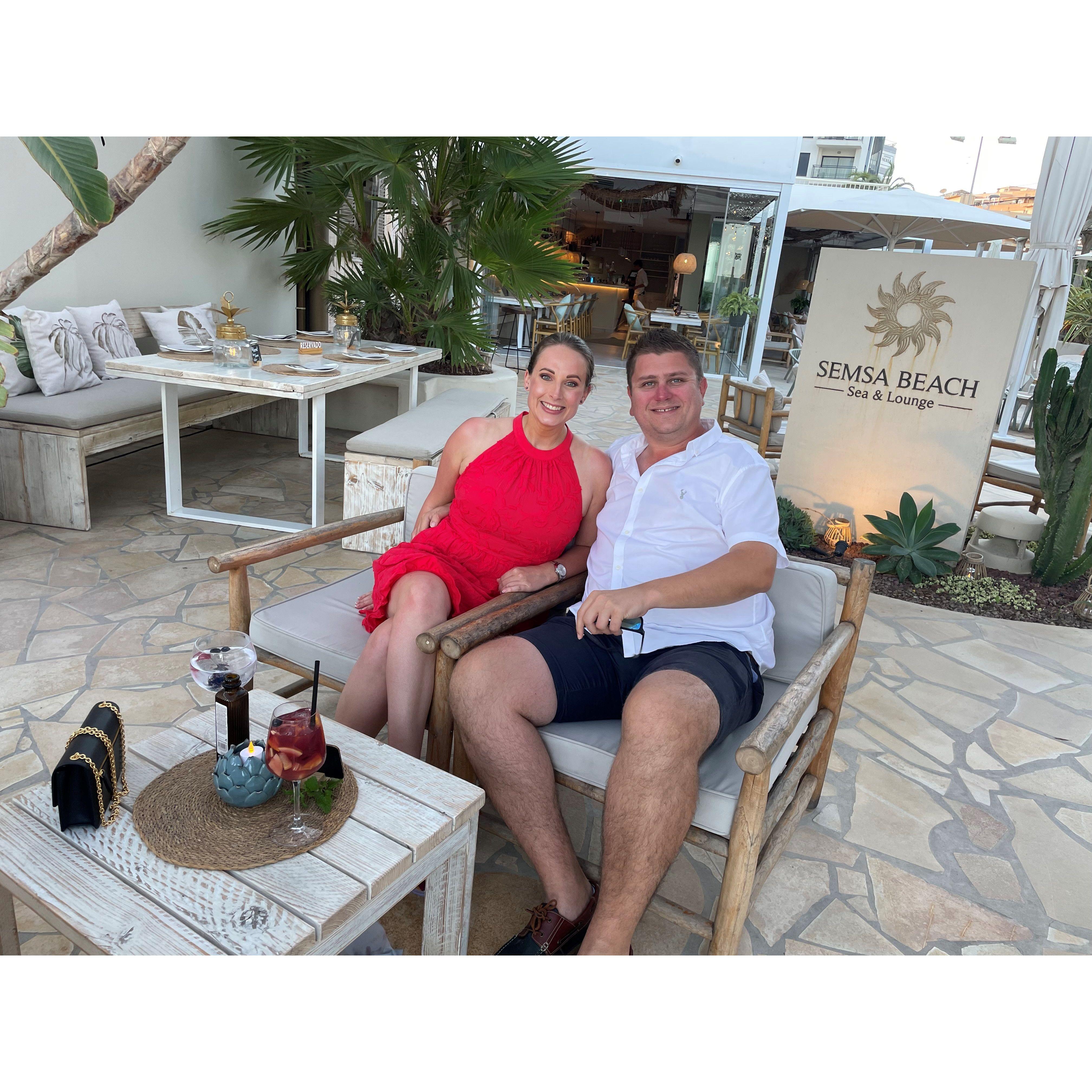 You will usually find us at a beach club