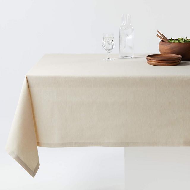 Aspen 60"x90" Warm Natural Tablecloth