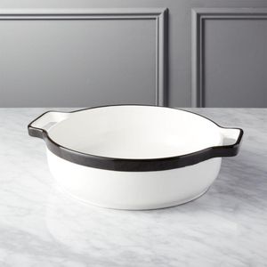 Tux Small White Baking Dish