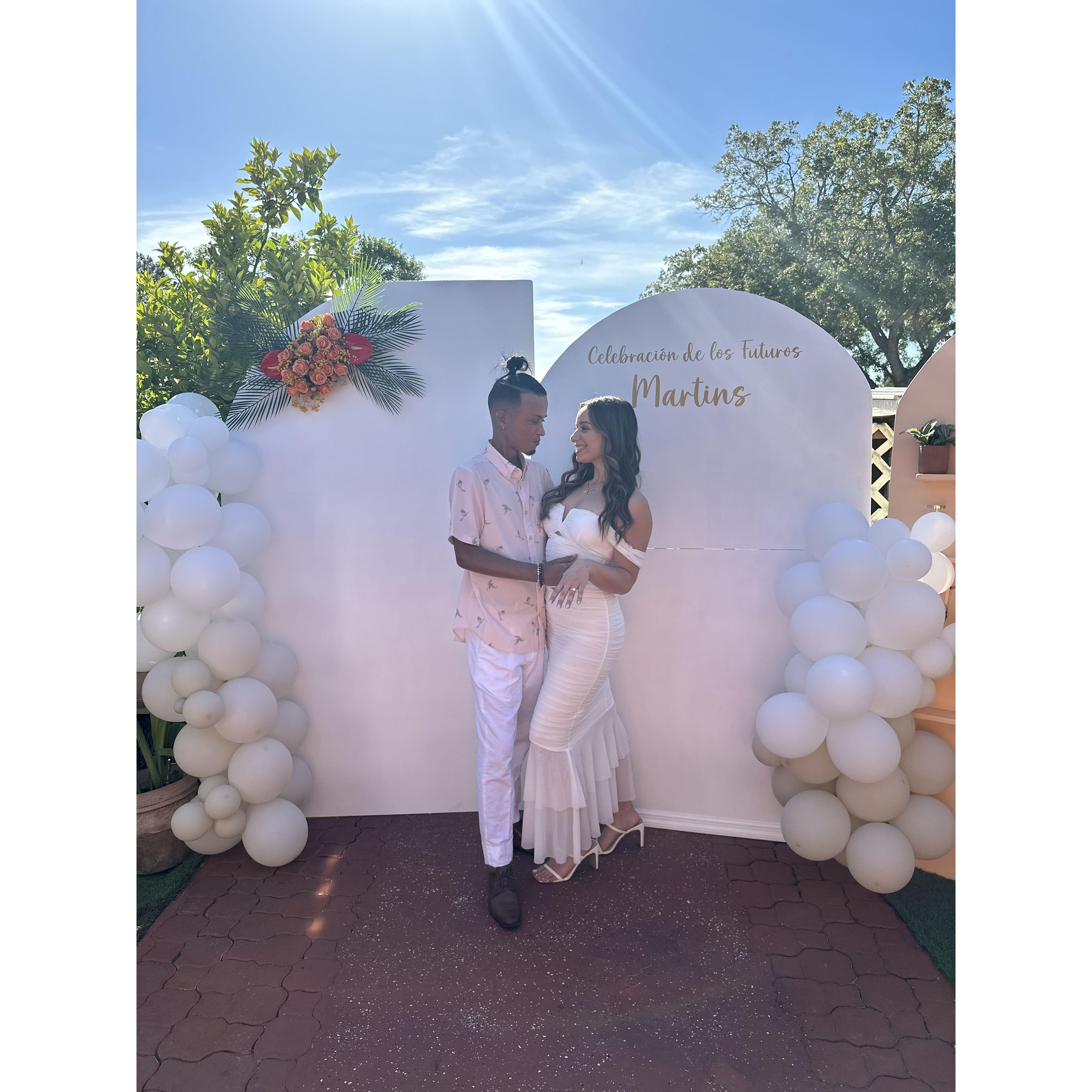 Celebrated saying "I do!"