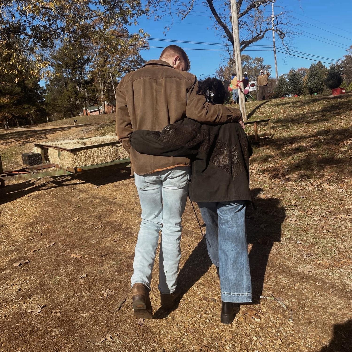 Our first time picking out a Christmas tree together 💕