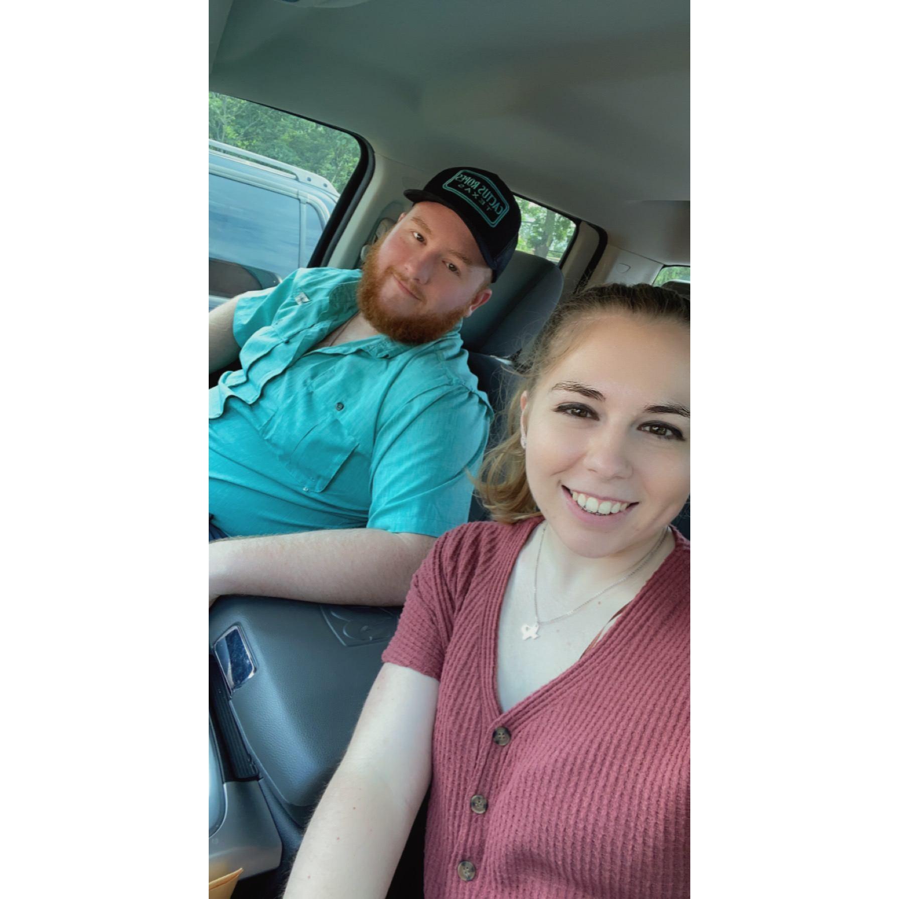 Us on our two year anniversary