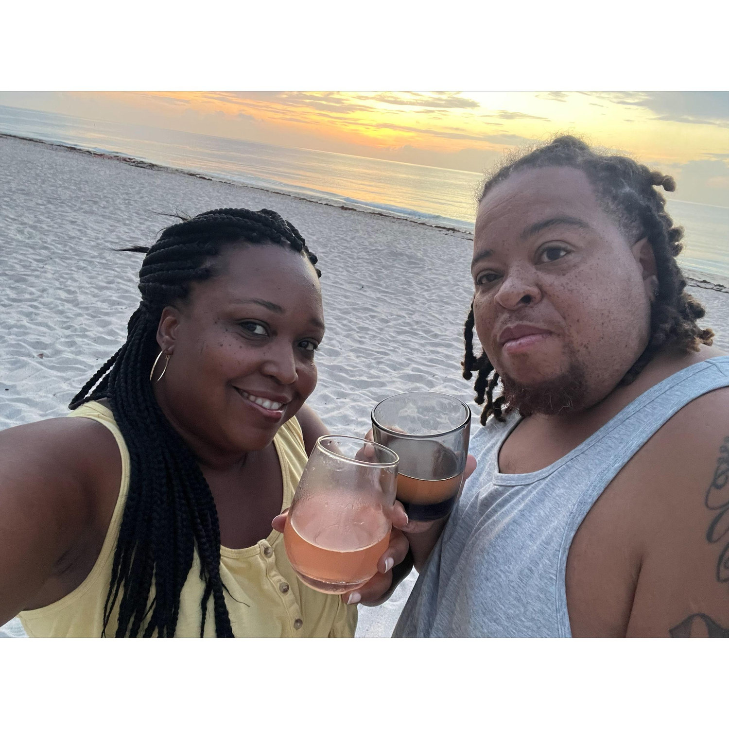 Mimosas at sunrise ... yes, please!