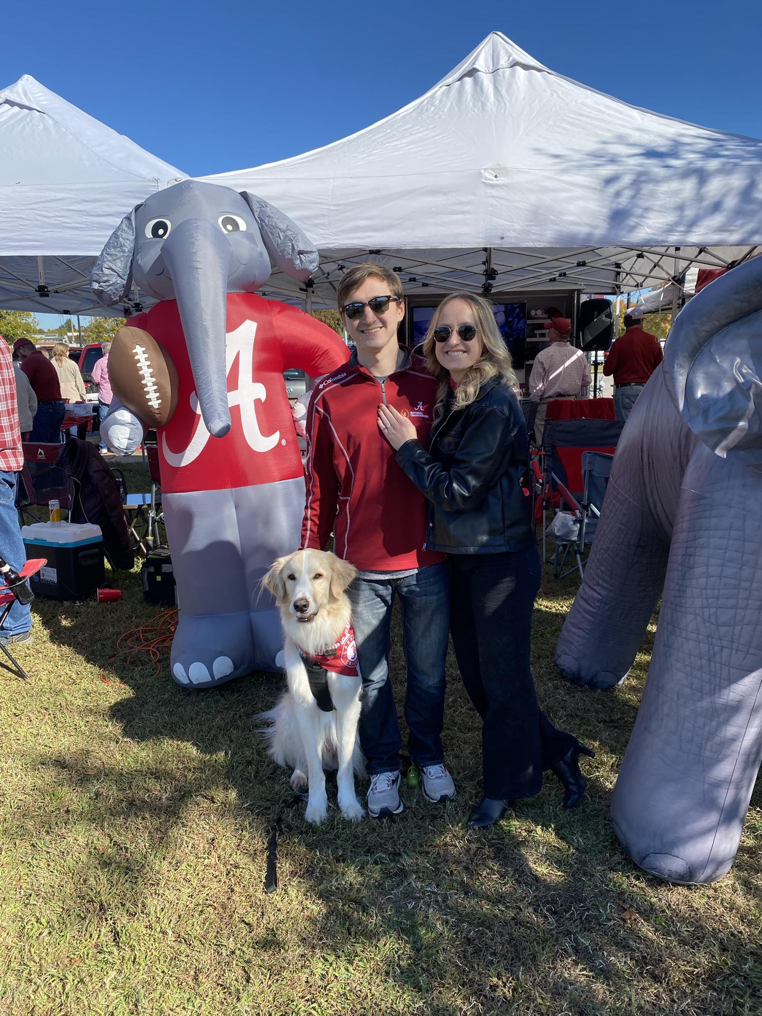 Tailgating at an Alabama game with our dog Biscuit! (2021)