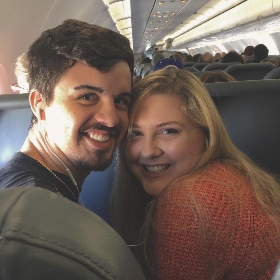 Our first flight together to Colorado! November 10, 2018.