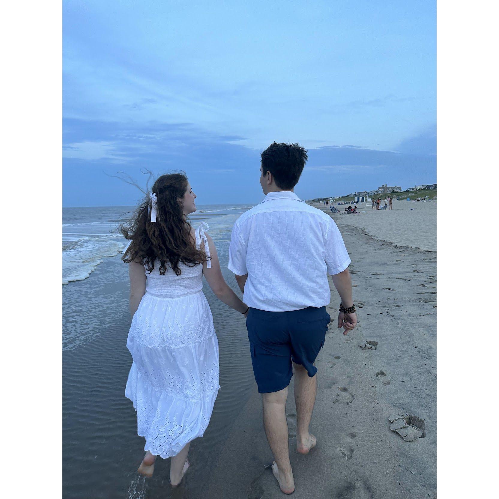 Engagement photos taken at Rehoboth Beach last summer!