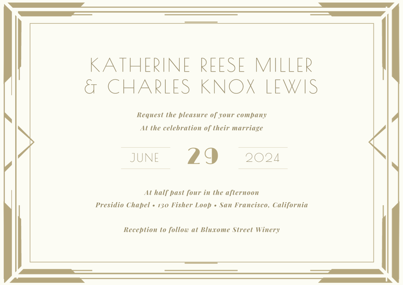 Baker Classic | Ivory | Zola Wedding Invitations