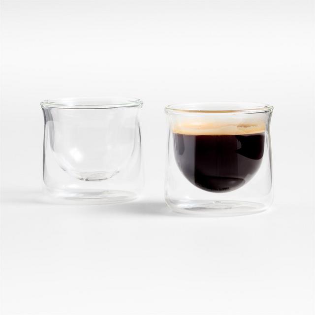 FLUR Clear Espresso Glasses, Set of 2