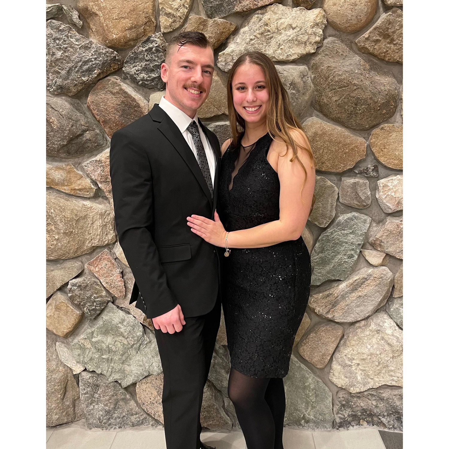 Nick and Mel's wedding in December 2021