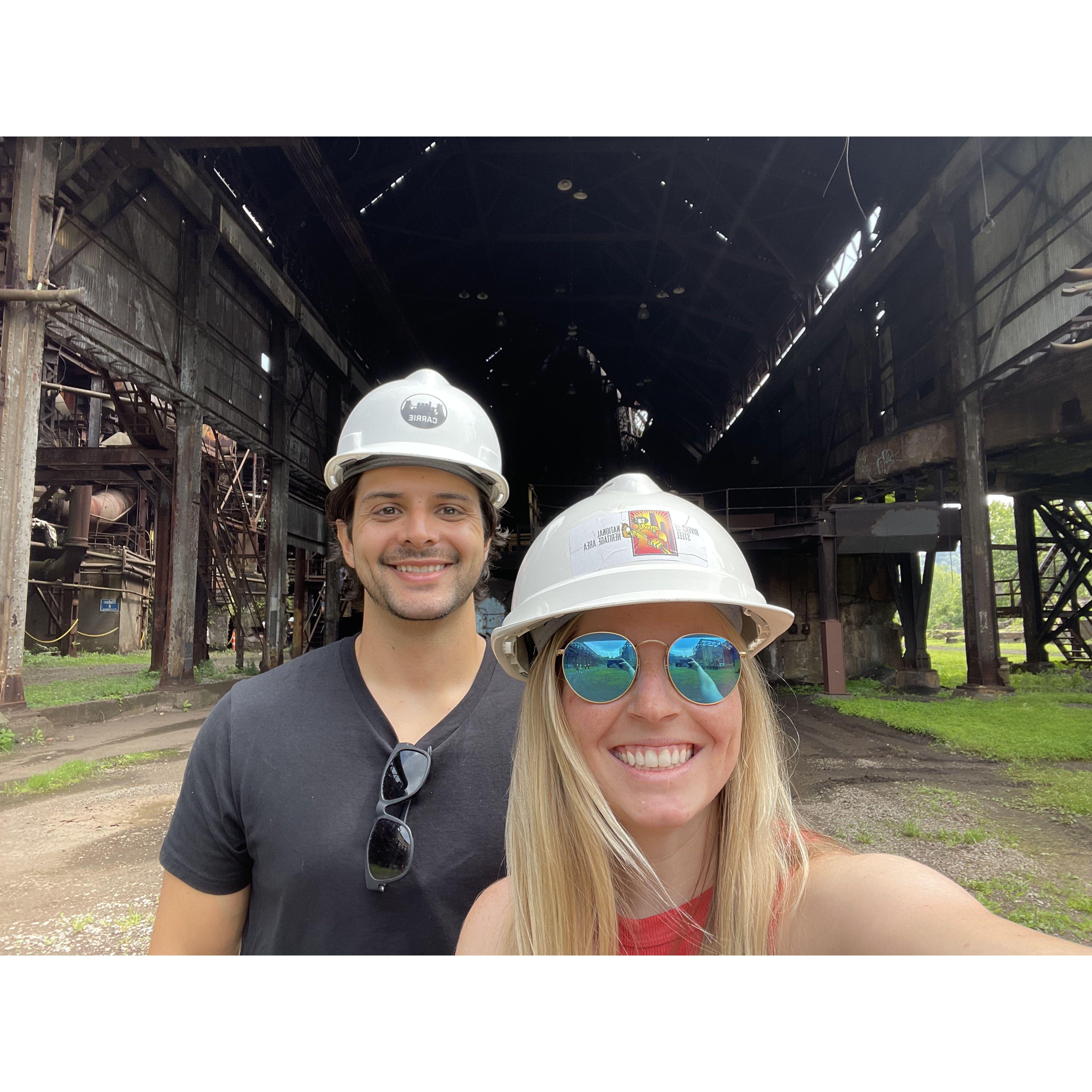 Date Day! We got to go tour an old blast furnace right here in Pittsburgh at the Carrie Furnace!