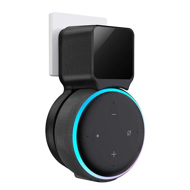 Echo Dot Wall Mount Holder, Belkertech Echo Dot Mount 3rd Generation Space-Saving Accessories for Dot Smart Speakers, Clever Echo Dot Accessories with Built-in Cable Management Hide Messy Wires