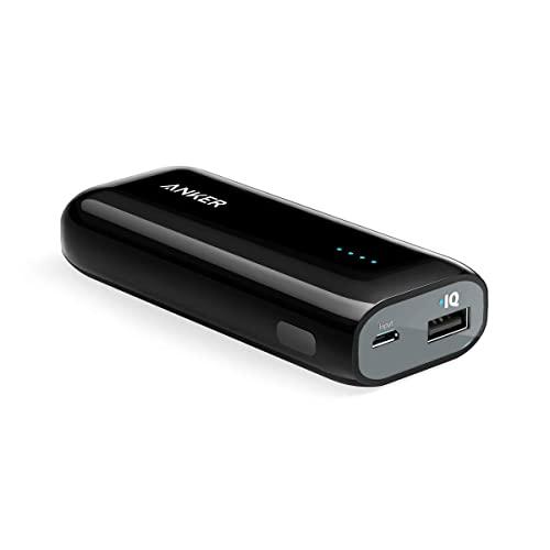 Anker Astro E1 5200mAh Candy bar-Sized Ultra Compact Portable Charger (External Battery Power Bank) with High-Speed Charging PowerIQ Technology