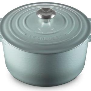 Le Creuset Enameled Cast Iron Signature Deep Round Oven, 6.5 qt., Sea Salt