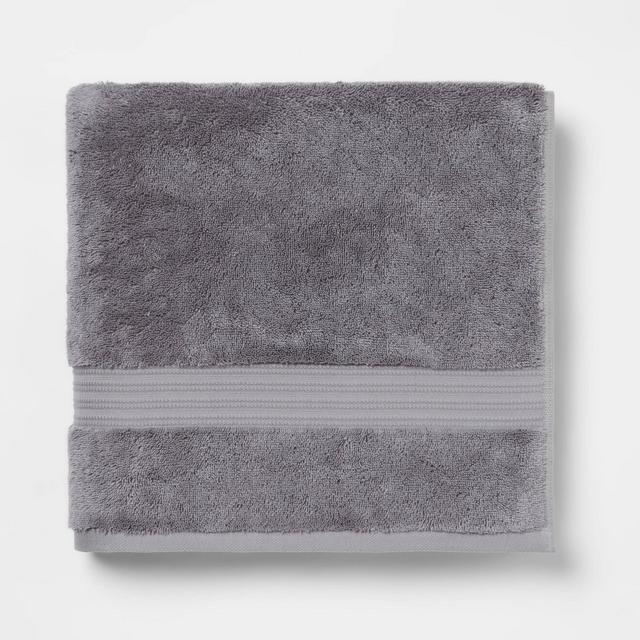 Antimicrobial Bath Towel Dark Gray - Total Fresh