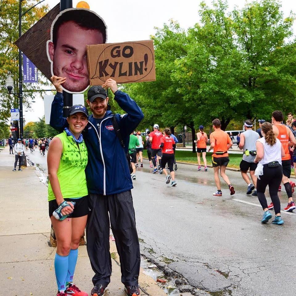 Kyle has gotten really good at finding Kylin during races.