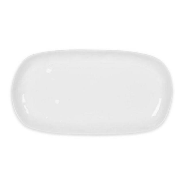 Everyday White® by Fitz and Floyd® Organic-Shaped Oblong Platter in White
