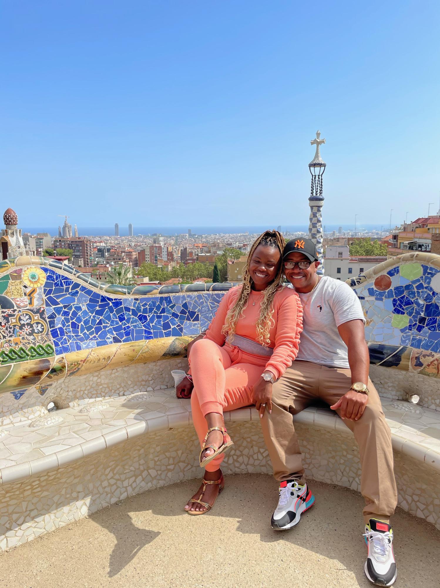 Barcelona 2021 Park Guell Isha pre-birthday trip