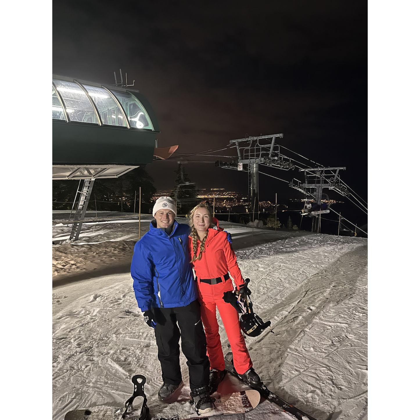 Skiing in BC