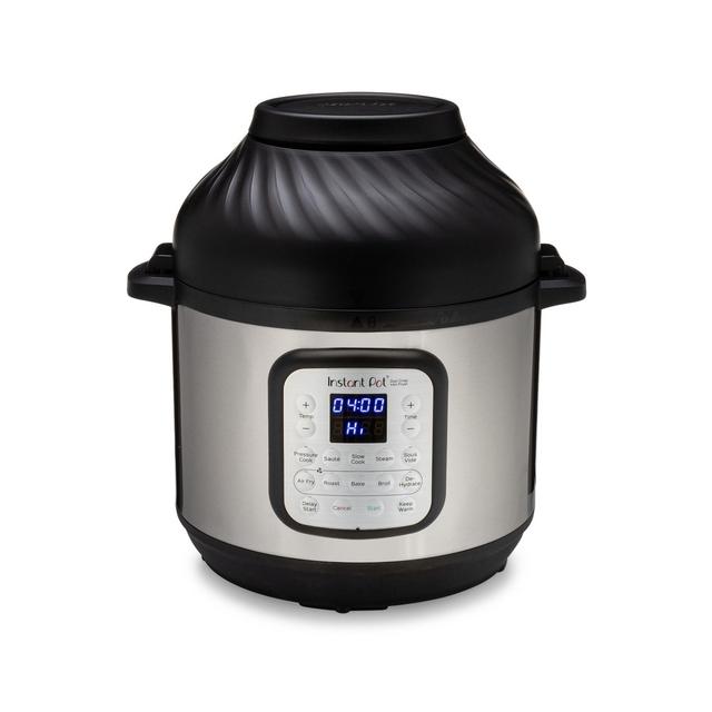 Instant Pot Duo Crisp and Air Fryer, 6 Quart 11-in-1 One-Touch Multi-Use Programmable Pressure Cooker with Air Fryer Lid