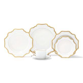 Anna Weatherley Antique White with Gold Dinner Plate