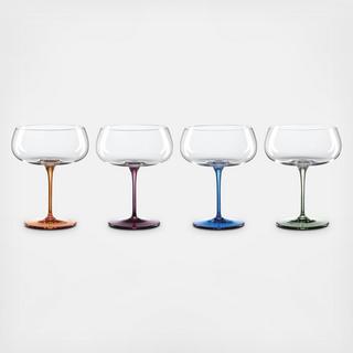 Bottoms Up Cocktail Glass, Set of 4