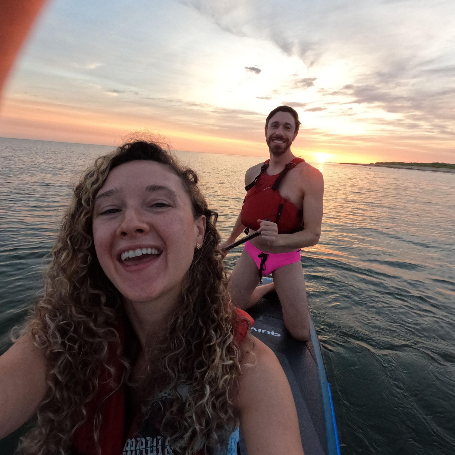 Paddleboarding at First Landing State Park
ft the infamous speedo