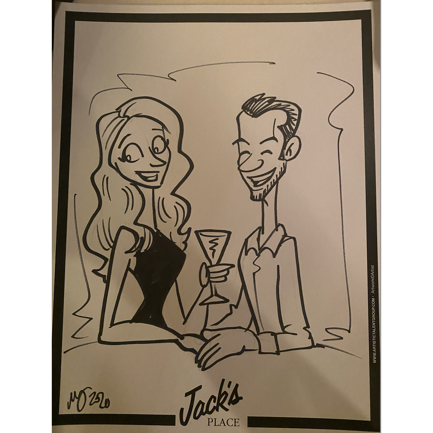 NYE 2021! An artist completely surprised us when he brought this to our table.