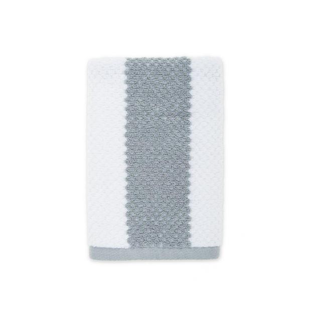 Under the Canopy® Organic Cotton Stripe Hand Towel in White/Blue