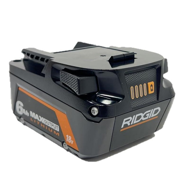 RIDGID 18V 6Ah MAX Output Lithium-Ion Battery (Bulk Packaged), Black