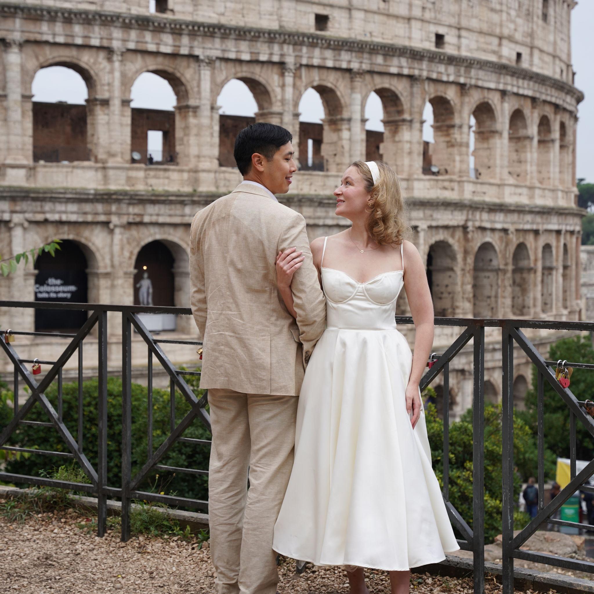 Engagement photos in Rome