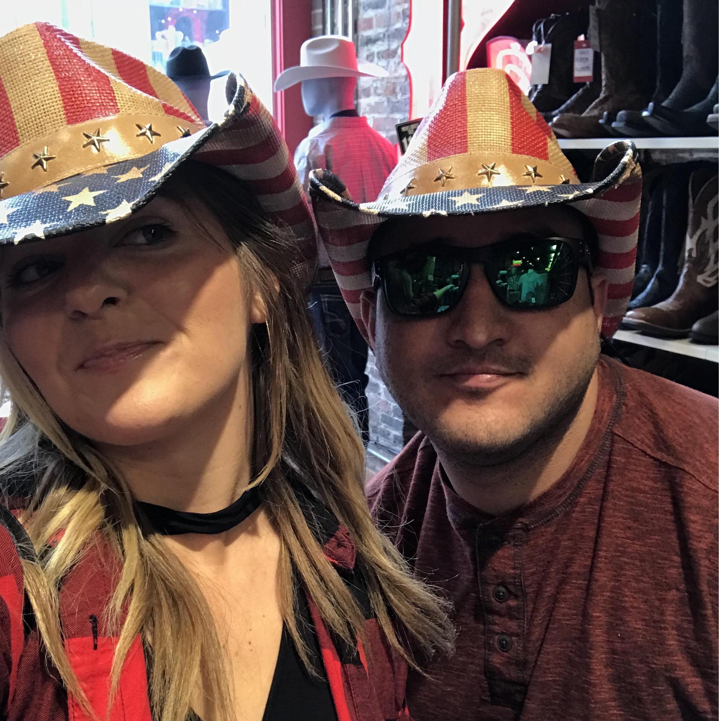 We found some nice hats in Nashville, Tennessee!