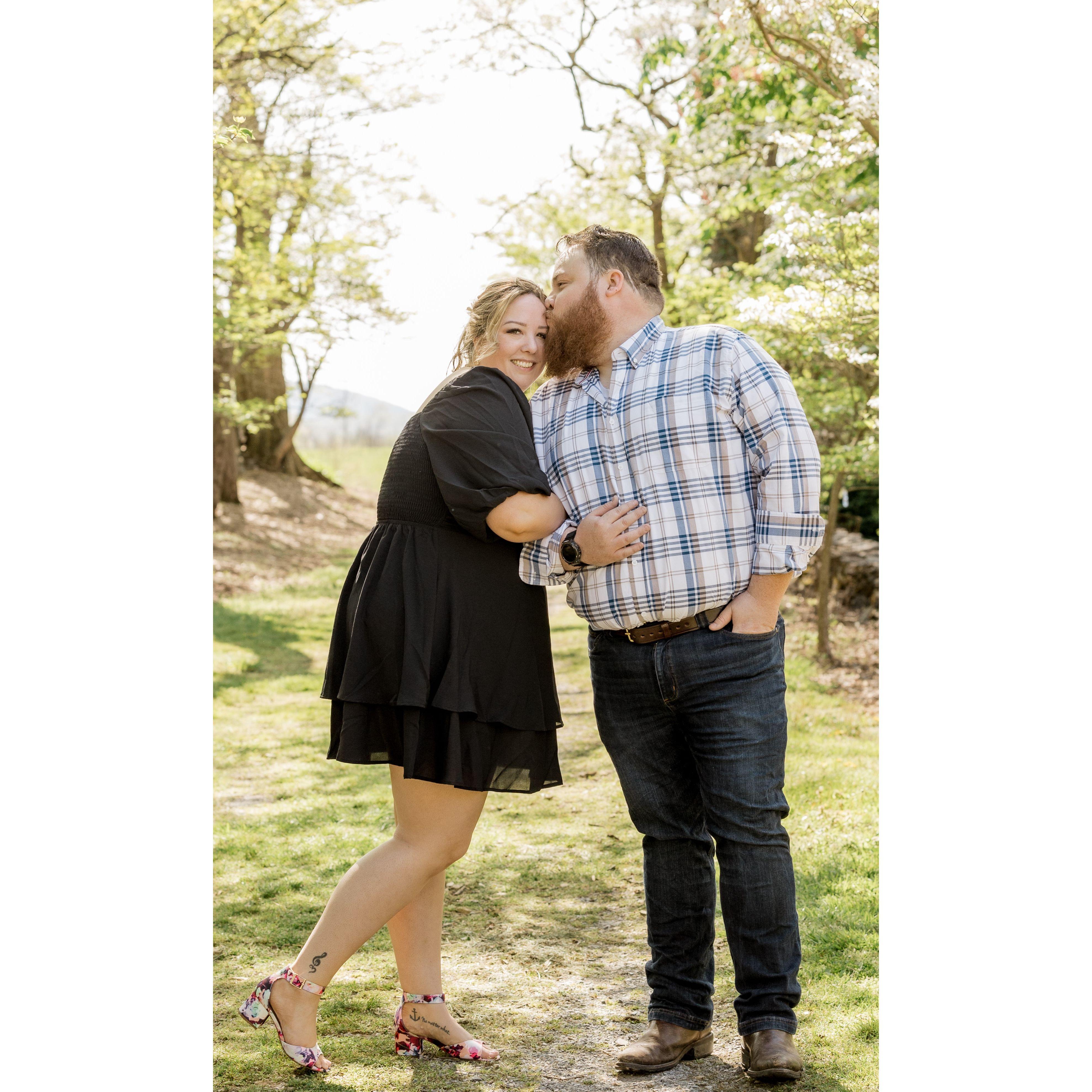 Some cute shots from our engagement shoot with our wedding photographers