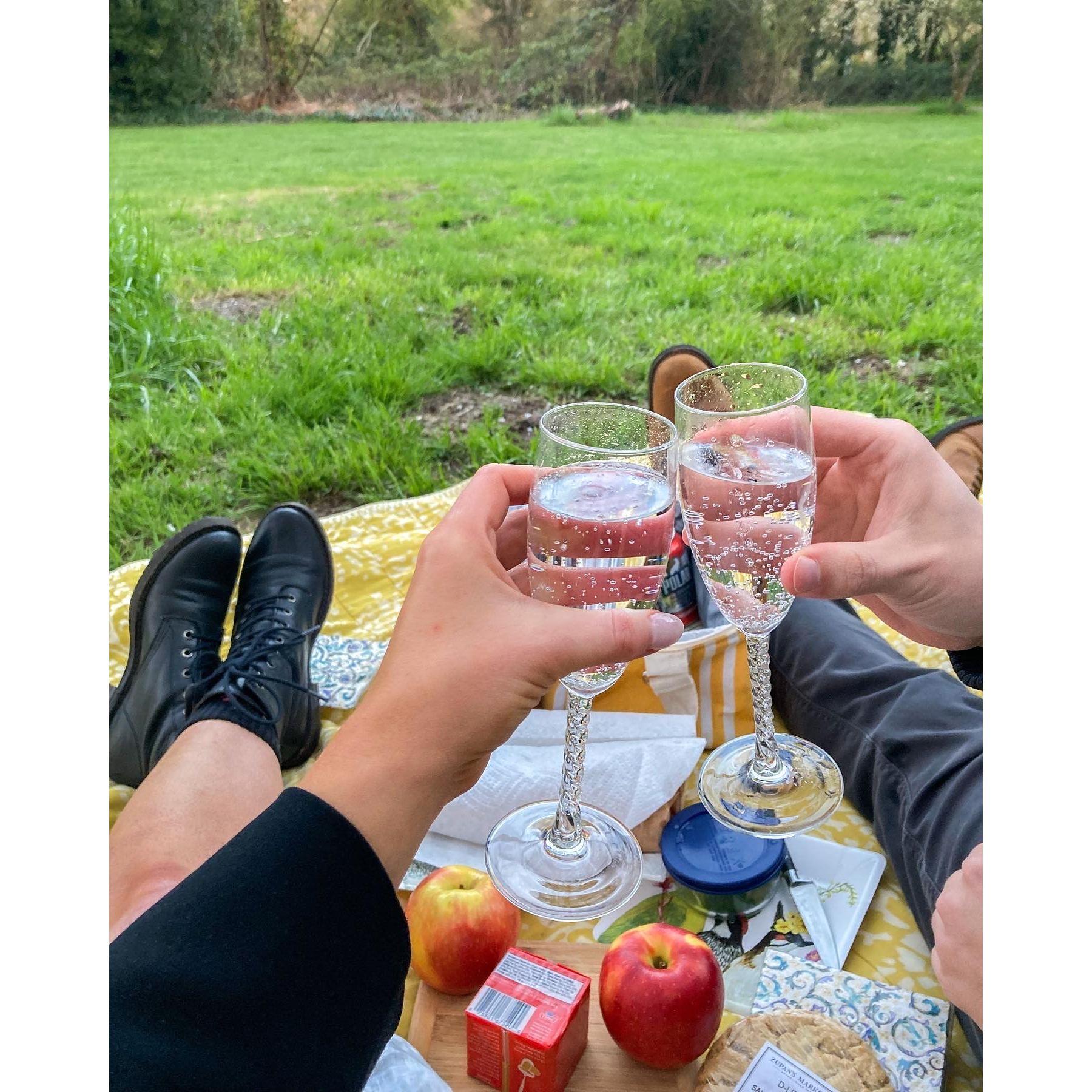 Cheers to being engaged!