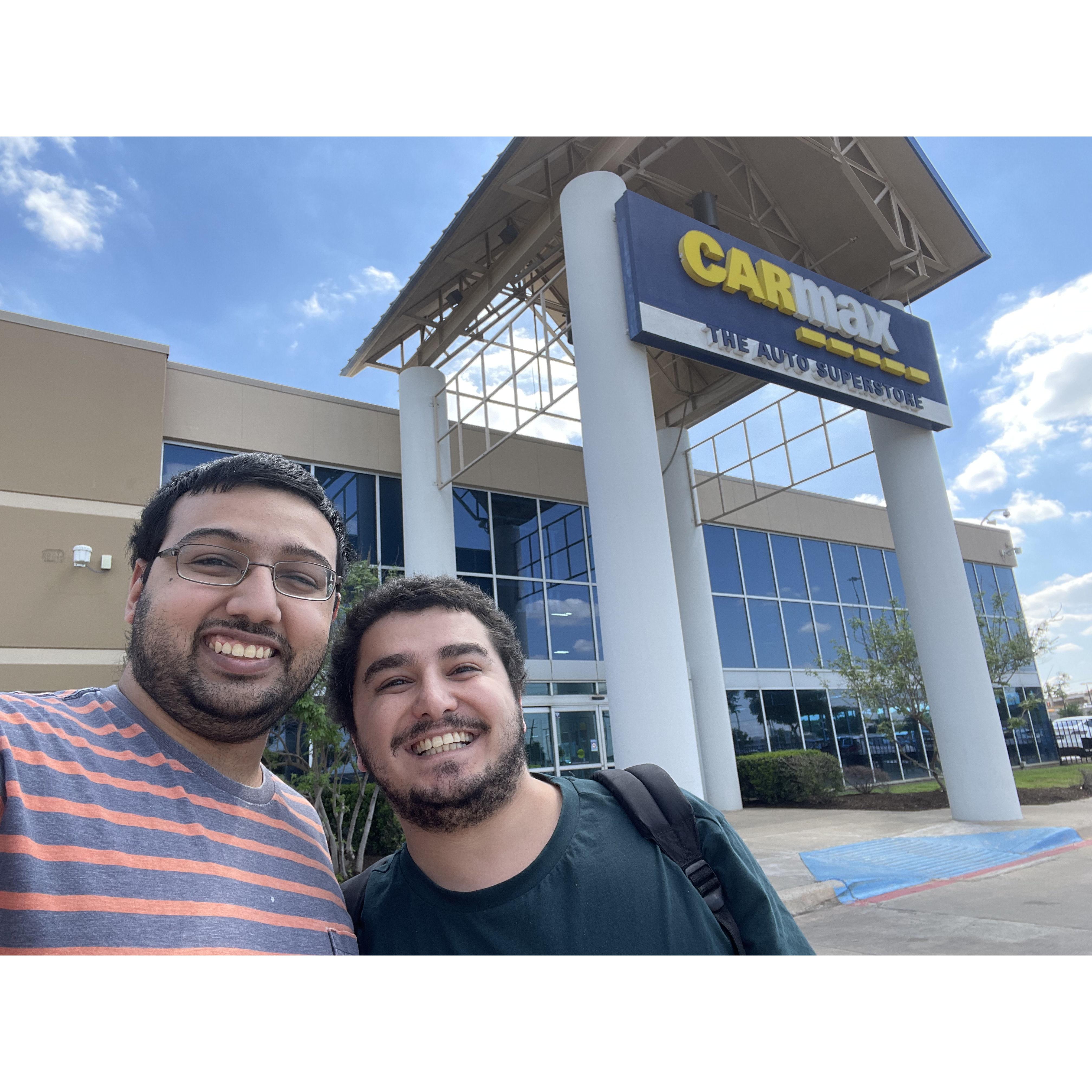 Buying our car together