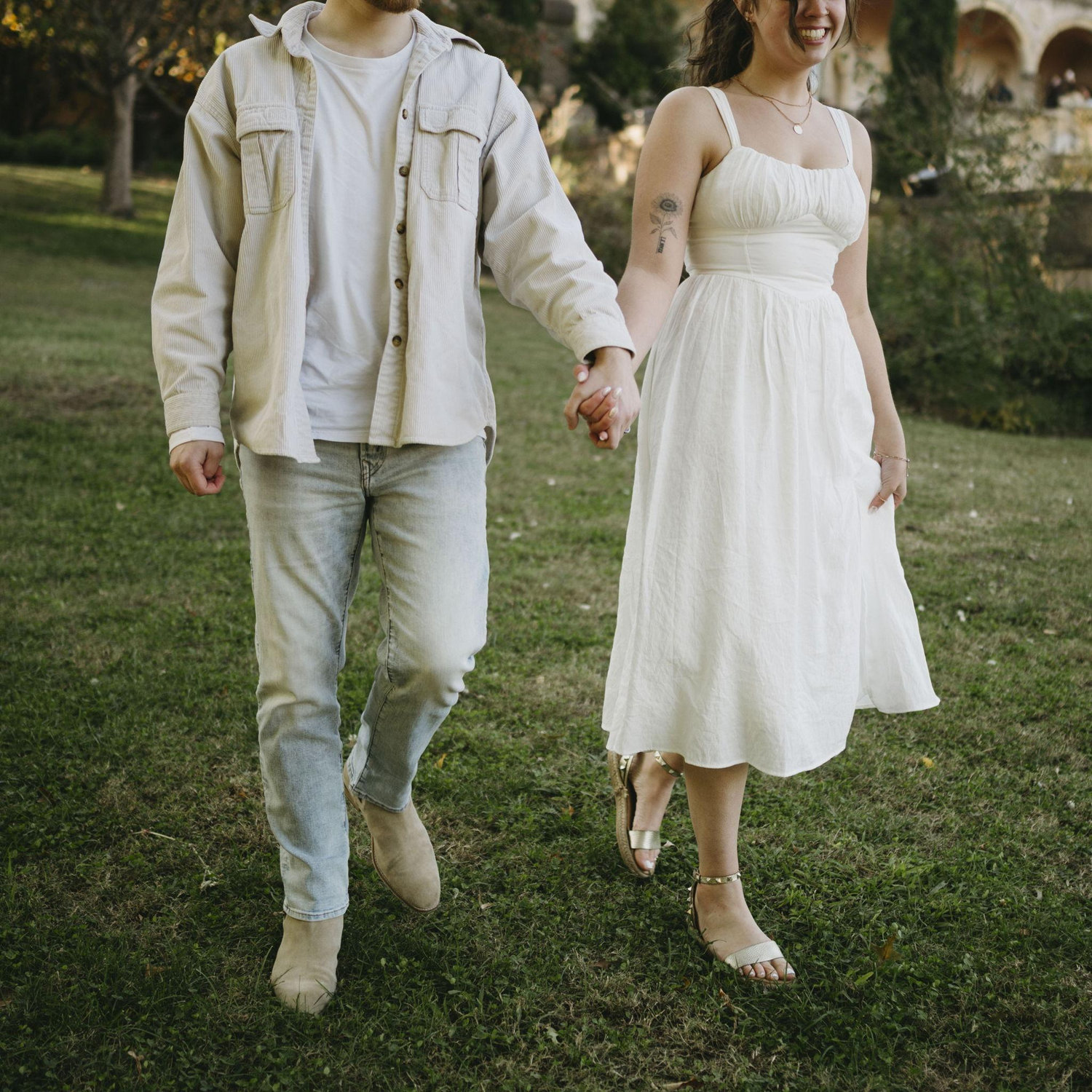 Engagement photos at the Philbrook November 2025