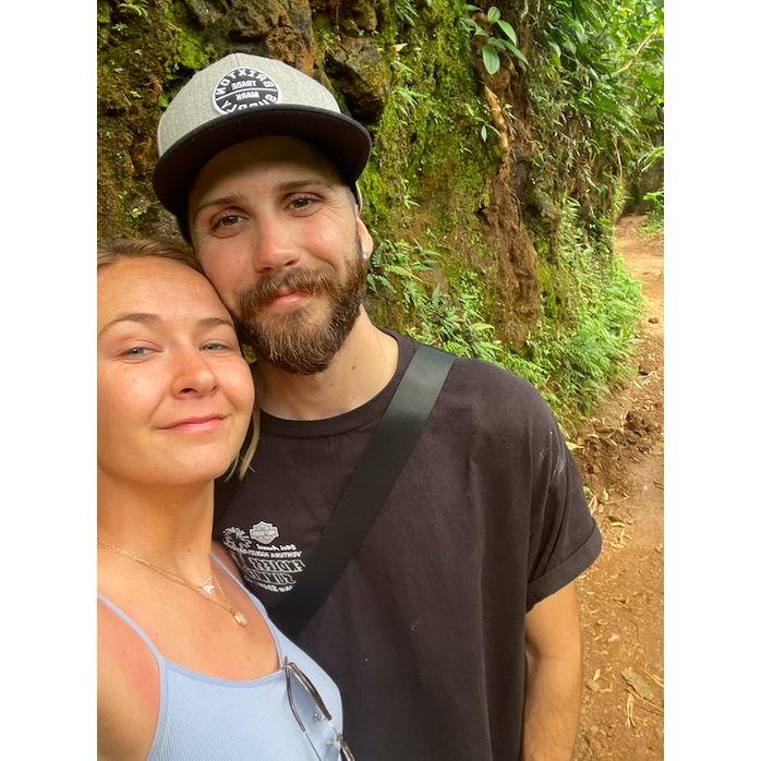 Hiking to a waterfall. May 14th, 2023