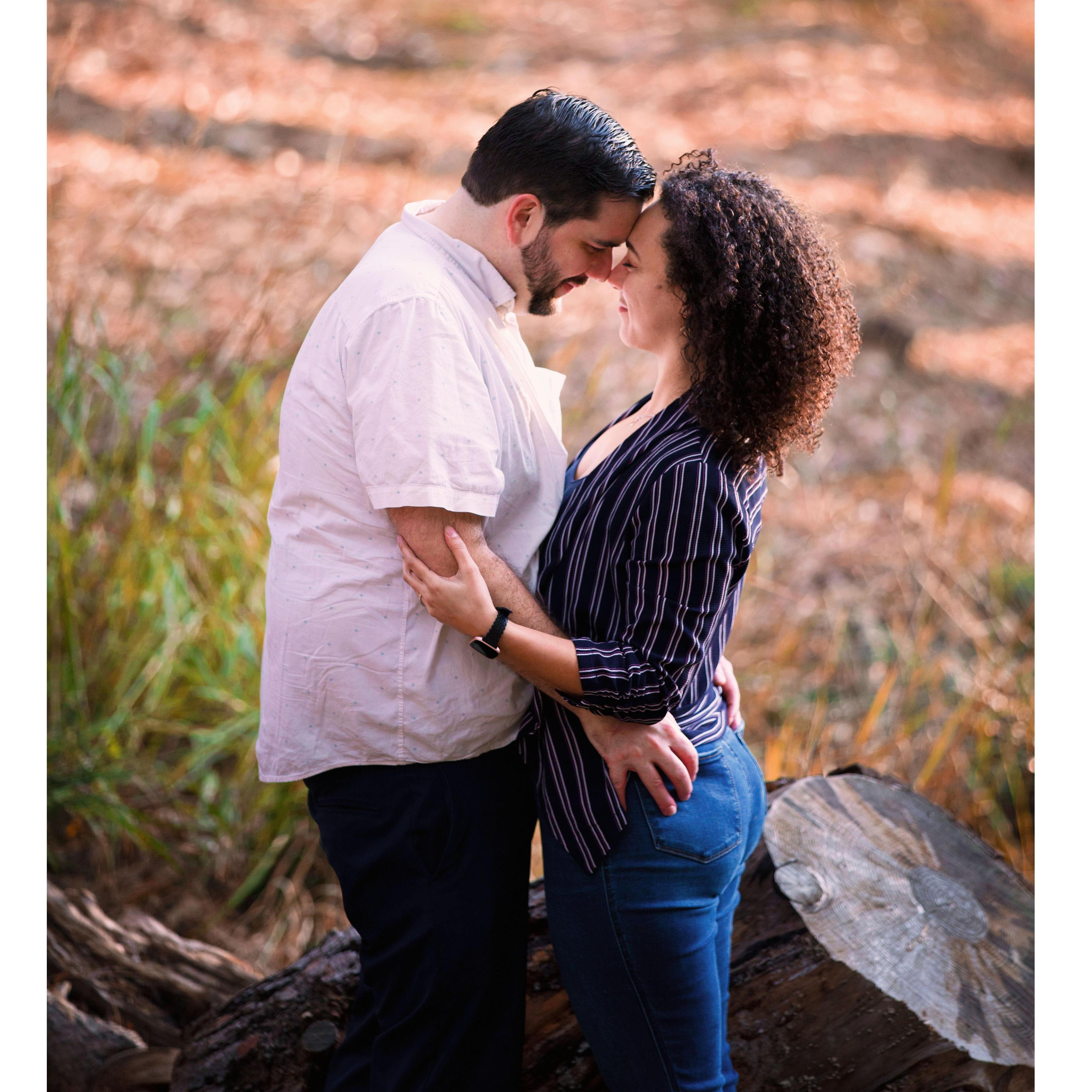 Engagement photo shoot at Lake Tabeaud