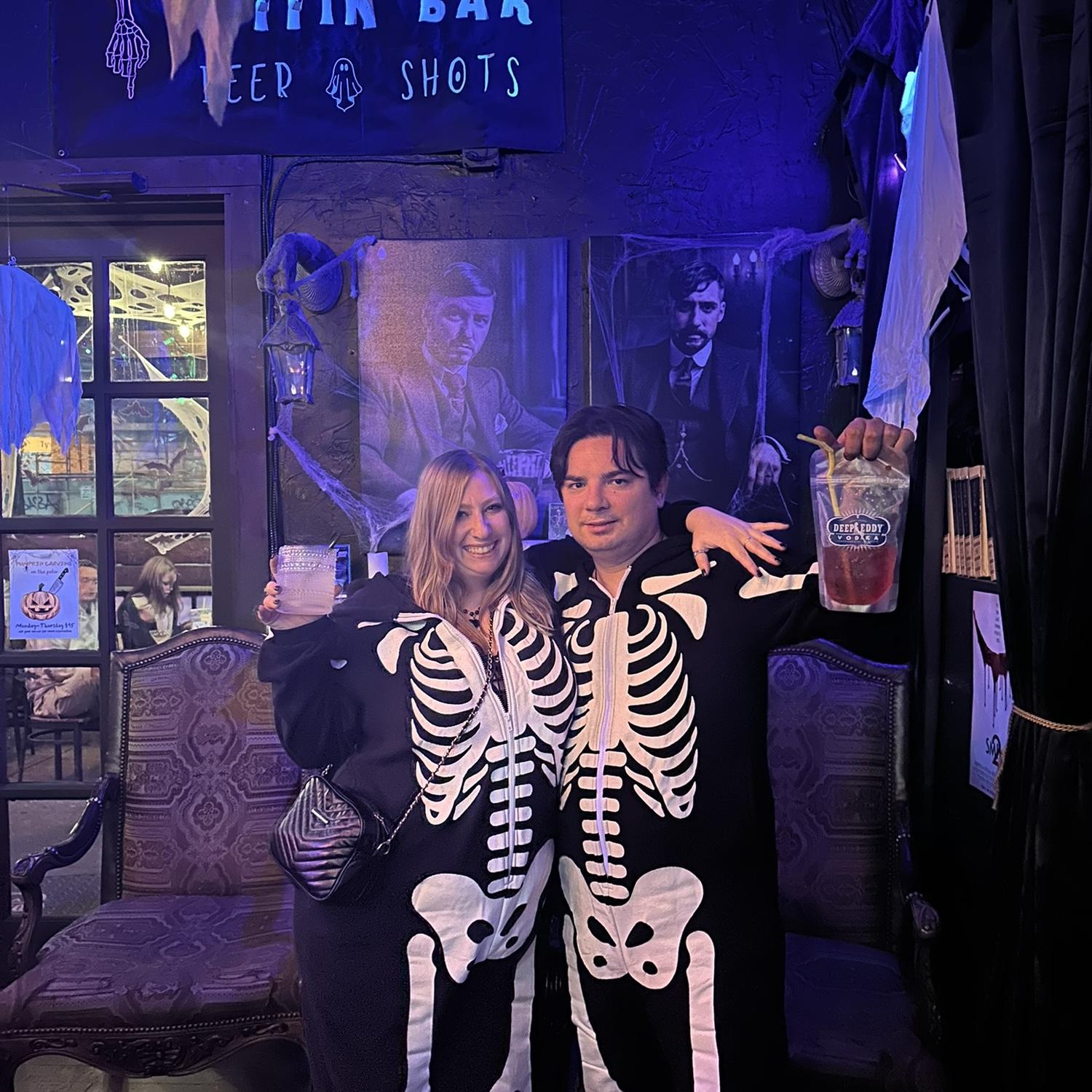Matching Skellys for Halloween!