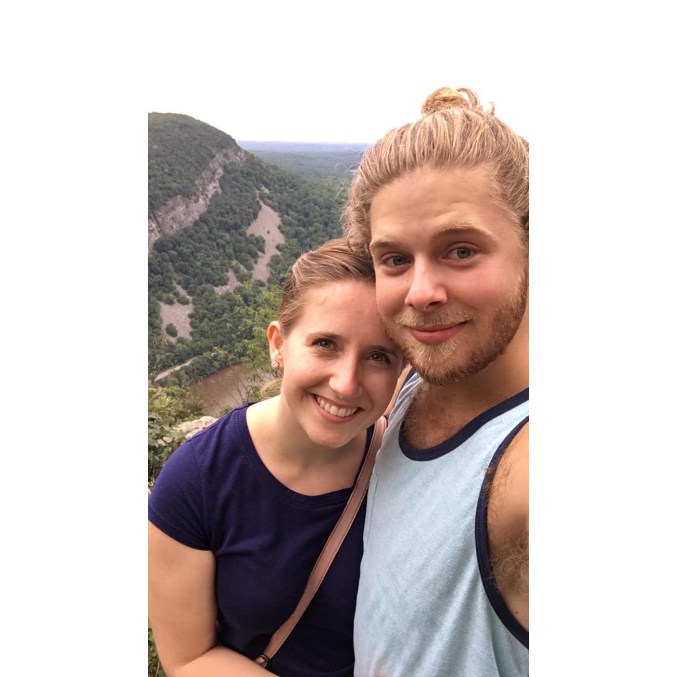 Kaitlin's 25th birthday festivities also included a hike at Mt. Tammany in the Delaware Water Gap. (August 2018)