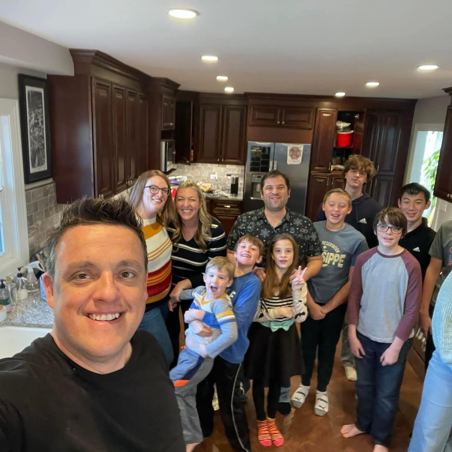 Our first big family/friendsgiving picture with all the kids!