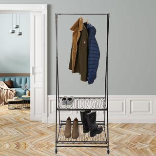 Verona Wire Rolling Laundry Rack