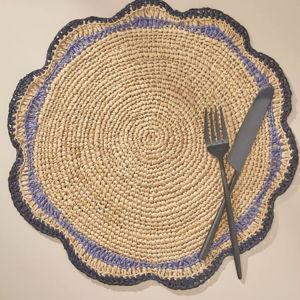 Payton James Handwoven Garden Party Placemat - Cool, One Size