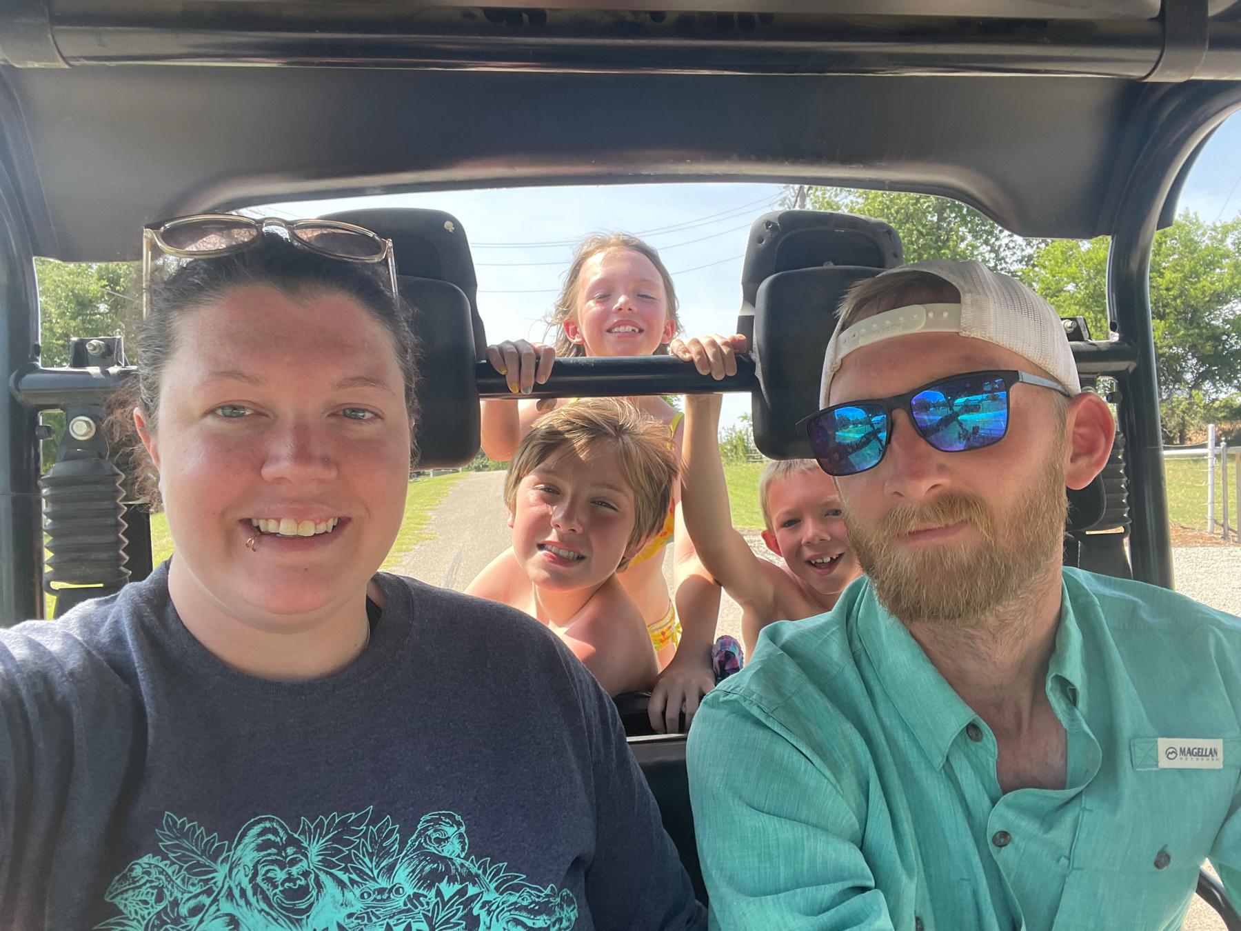 Our family after a day at the river!