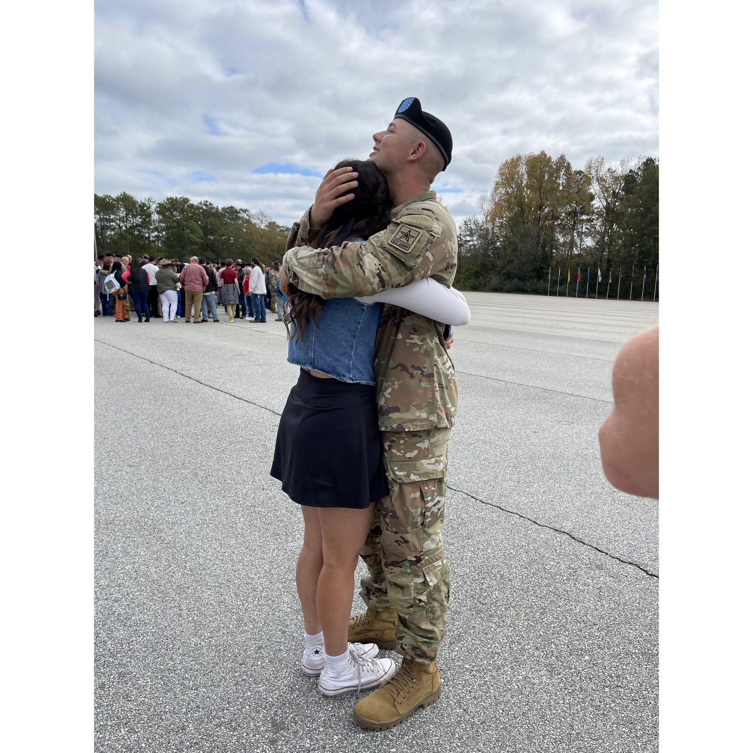Again always find us hugging and holding each other