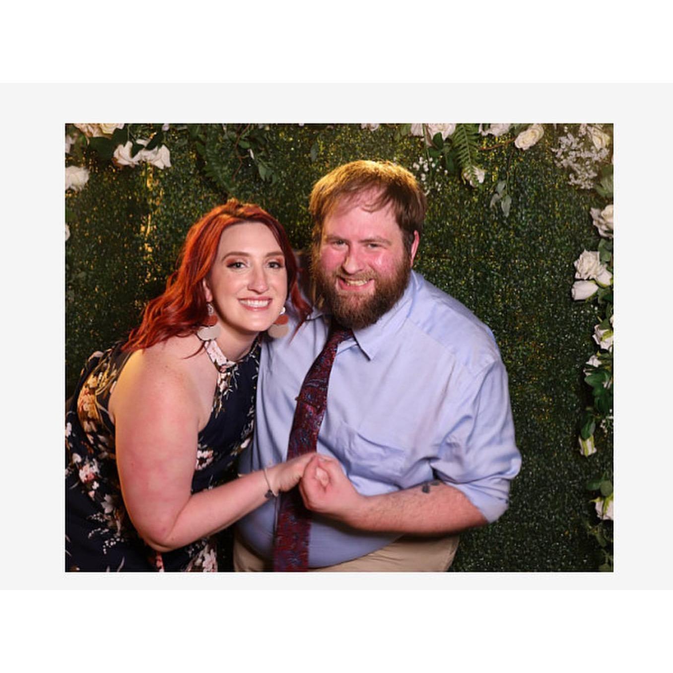 Photo booth pic from Rachel & Jim's visit to California for Rachel's cousin's wedding